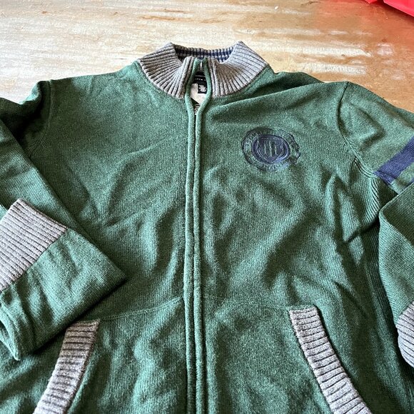 Tommy green zip sweater 2xl - Picture 1 of 3